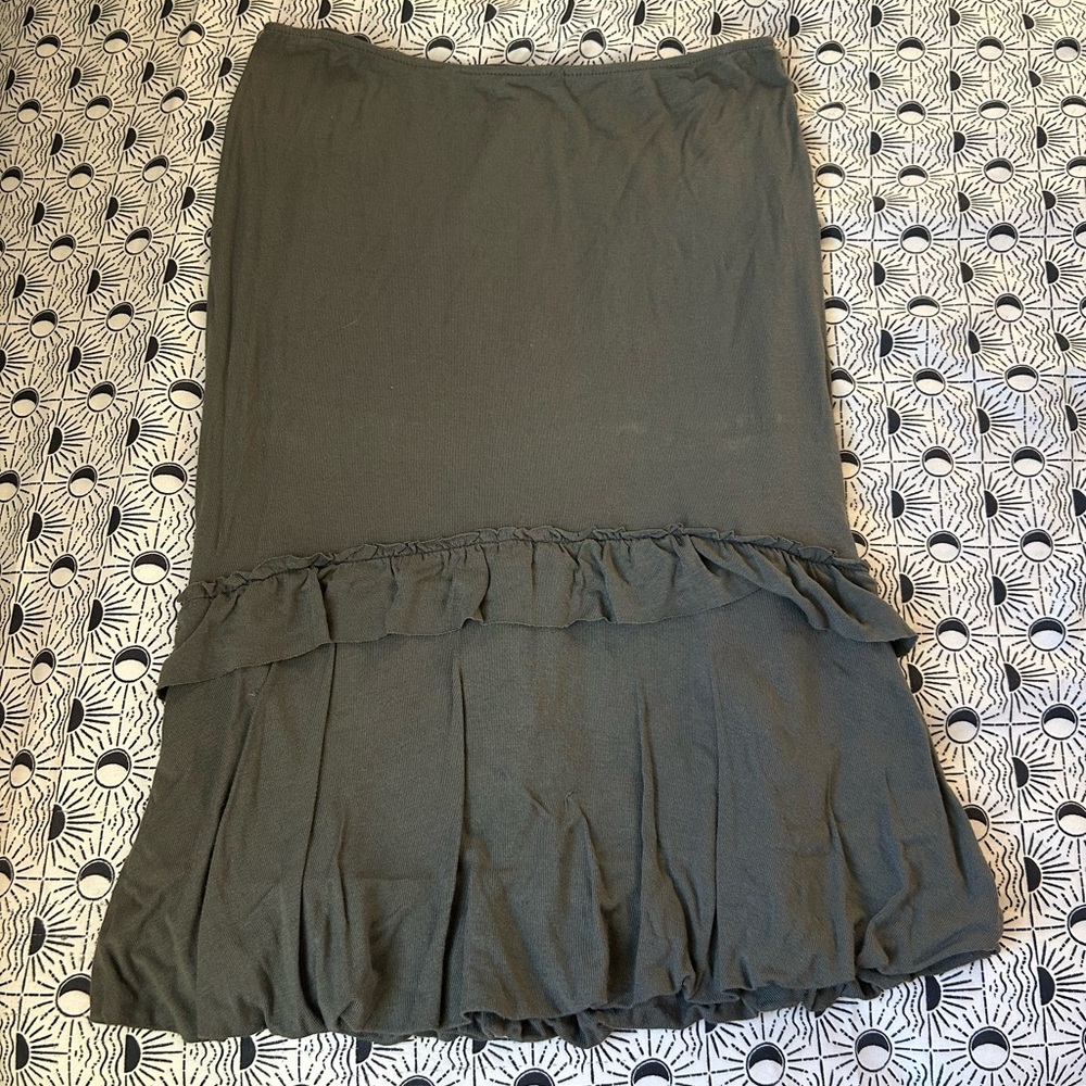 Long tube top blouse